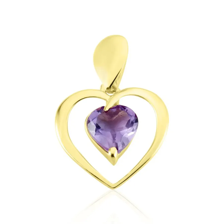 Histoire d'Or Pendentif Or Jaune Gurvan Amethyste