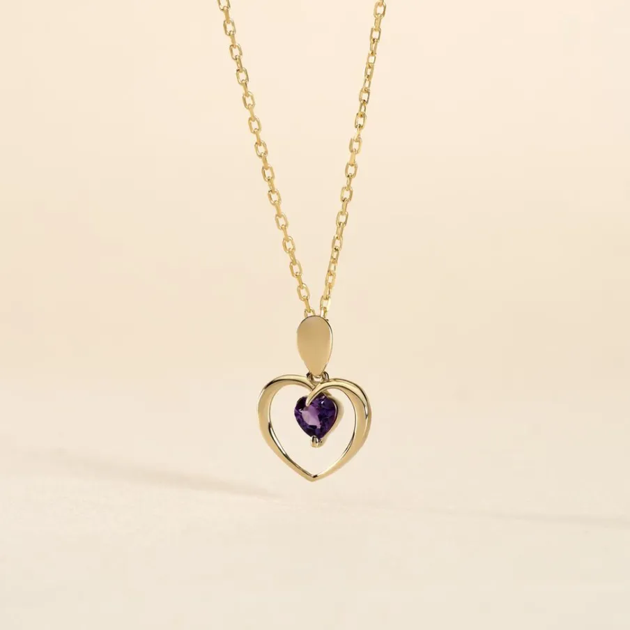 Histoire d'Or Pendentif Or Jaune Gurvan Amethyste