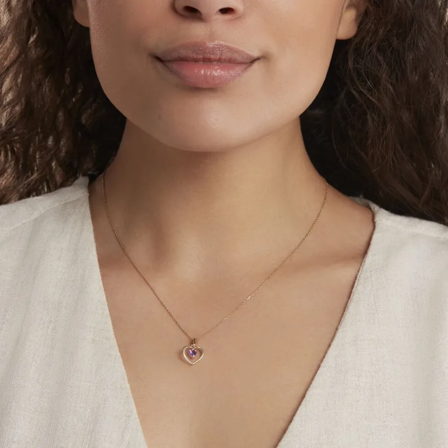 Histoire d'Or Pendentif Or Jaune Gurvan Amethyste