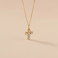 Histoire d'Or Pendentif Or Jaune Sebastian Oxyde De Zirconium