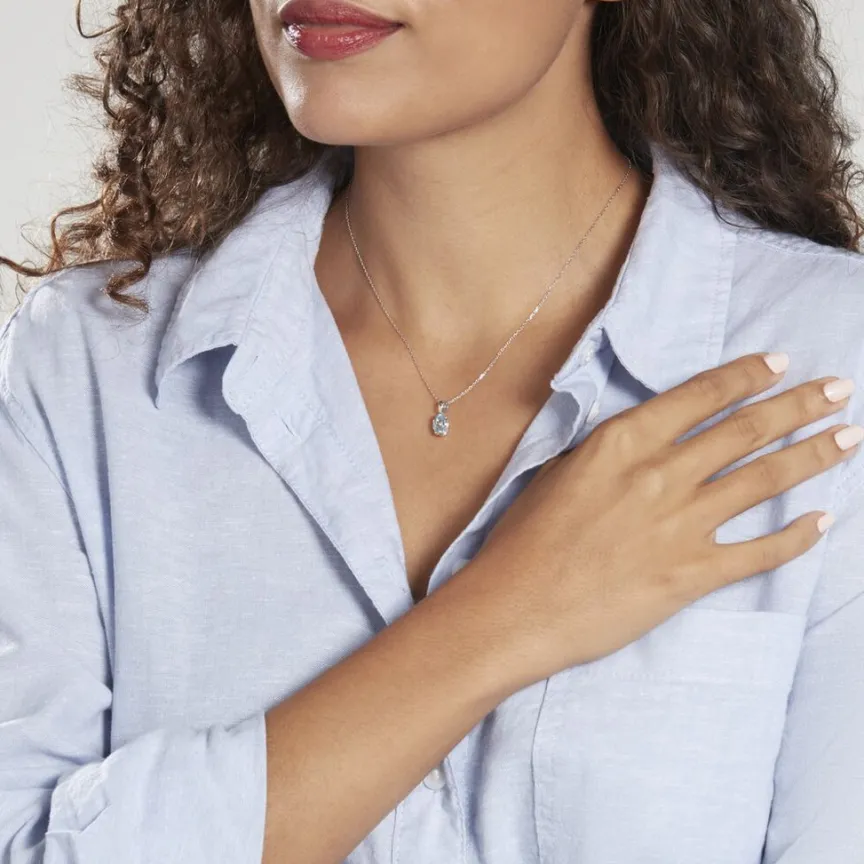 Pendentif Prudencia Or Blanc Topaze-Histoire d'Or Outlet