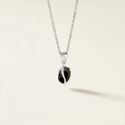 Histoire d'Or Pendentif Prudencia Or Blanc Saphir