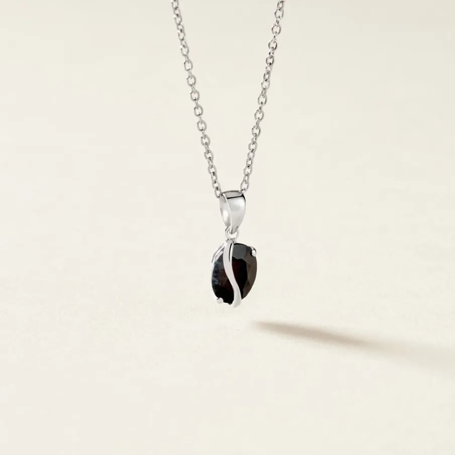 Histoire d'Or Pendentif Prudencia Or Blanc Saphir