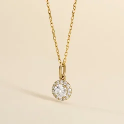 Pendentif Seghira Or Jaune Oxyde De Zirconium-Histoire d'Or Online