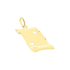 Histoire d'Or Pendentif Sirona Parchemin Message Or Jaune