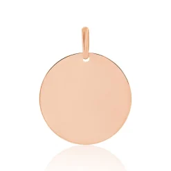 Pendentif Sirona Pastille Gravable Or Rose-Histoire d'Or New