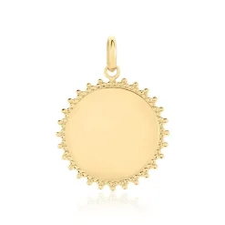 Histoire d'Or Pendentif Sunny Plaque Or Doré