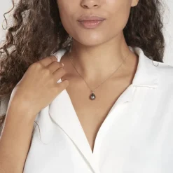 Pendentif Syana Or Blanc Perle De Culture De Tahiti-Histoire d'Or Discount