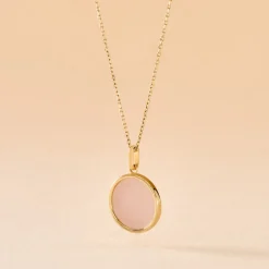 Histoire d'Or Pendentif Ultane Or Jaune Calcédoine