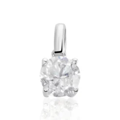 Pendentif Victoria Or Blanc Diamant-Histoire d'Or Outlet