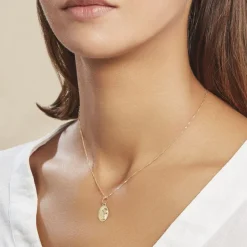 Pendentif Vierge Ovale Or Jaune-Histoire d'Or Sale