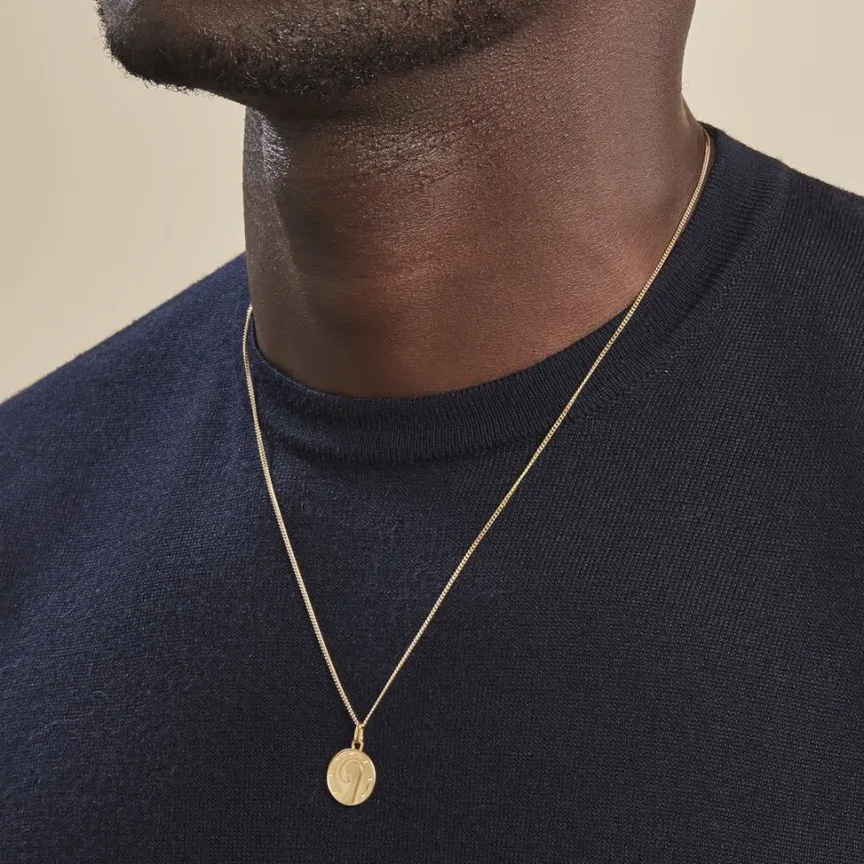 Pendentif Vierge Rond Diamante Or Jaune-Histoire d'Or New