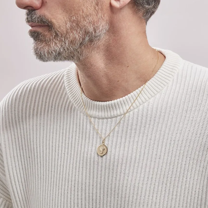 Pendentif Vierge Rond Or Jaune-Histoire d'Or Online