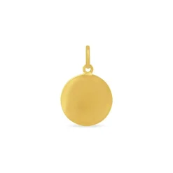 Pendentif Vierge Rond Or Jaune-Histoire d'Or Discount