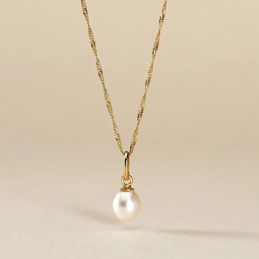 Histoire d'Or Pendentif Yoela Or Jaune Perle De Culture