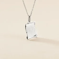 Pendentif Zodiaque Parchemin Argent Blanc-Histoire d'Or Hot