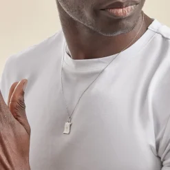 Histoire d'Or Pendentif Zodiaque Parchemin Argent Blanc