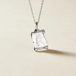 Pendentif Zodiaque Parchemin Argent Blanc-Histoire d'Or Outlet