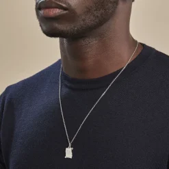 Pendentif Zodiaque Parchemin Argent Blanc-Histoire d'Or