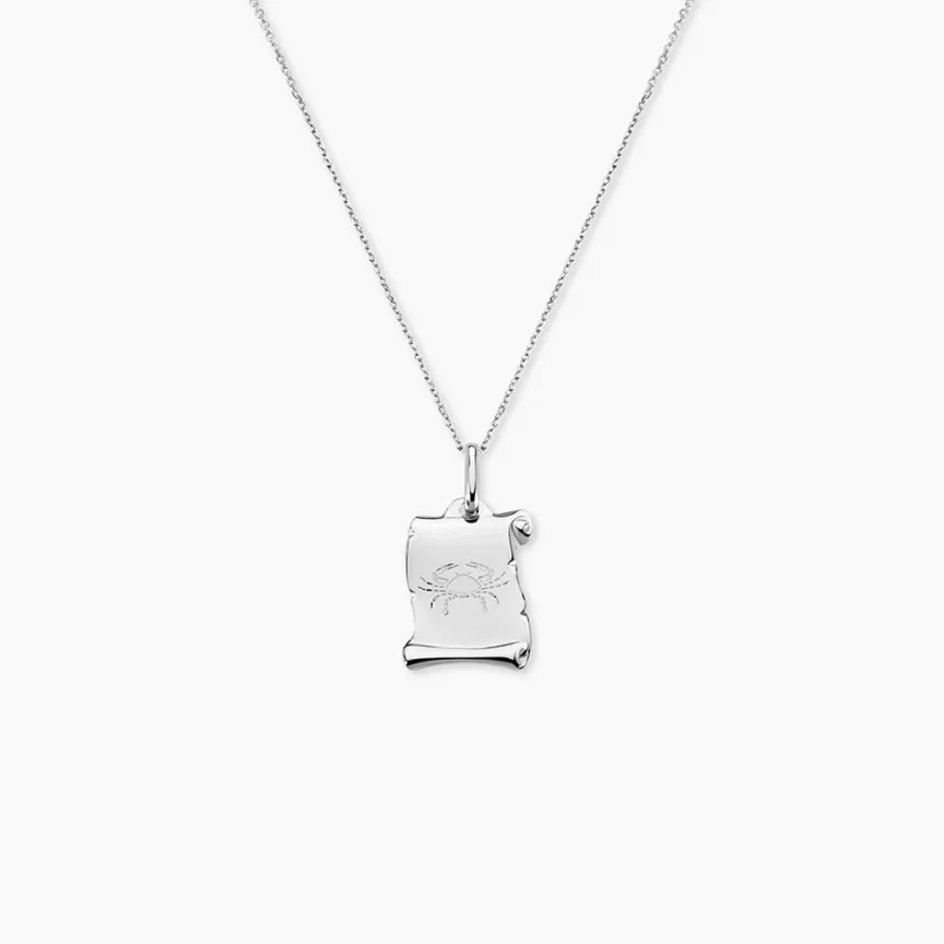 Pendentif Zodiaque Parchemin Argent Blanc-Histoire d'Or Outlet