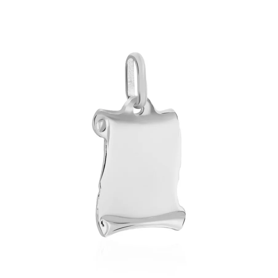 Histoire d'Or Pendentif Zodiaque Parchemin Argent Blanc