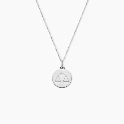 Pendentif Zodiaque Rond Argent Blanc-Histoire d'Or Online