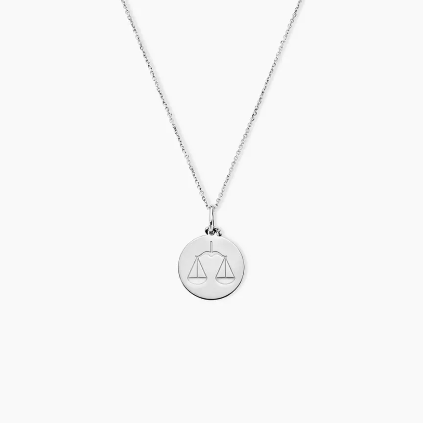 Pendentif Zodiaque Rond Argent Blanc-Histoire d'Or Online
