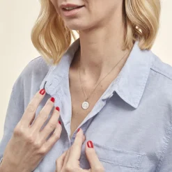 Pendentif Zodiaque Rond Argent Blanc-Histoire d'Or Online