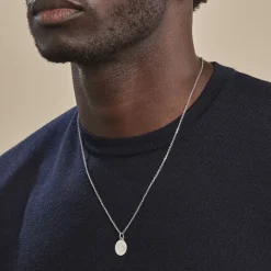 Histoire d'Or Pendentif Zodiaque Rond Argent Blanc