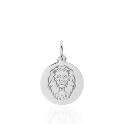 Pendentif Zodiaque Rond Argent Blanc-Histoire d'Or New