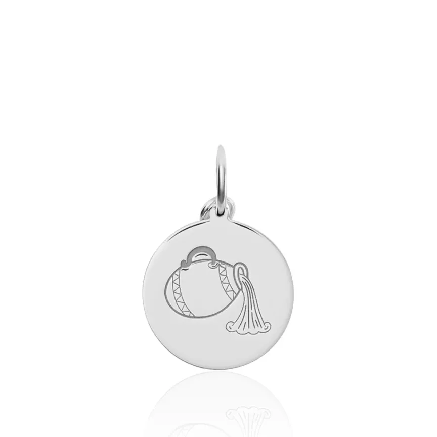 Pendentif Zodiaque Rond Argent Blanc-Histoire d'Or Clearance