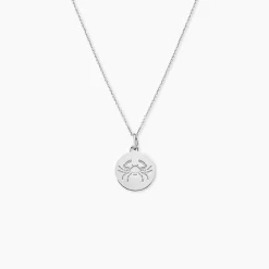 Pendentif Zodiaque Rond Argent Blanc-Histoire d'Or