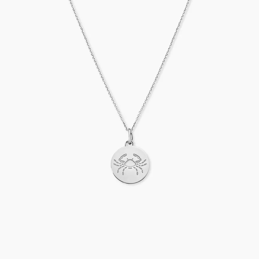 Pendentif Zodiaque Rond Argent Blanc-Histoire d'Or