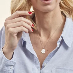 Pendentif Zodiaque Rond Argent Blanc-Histoire d'Or Discount