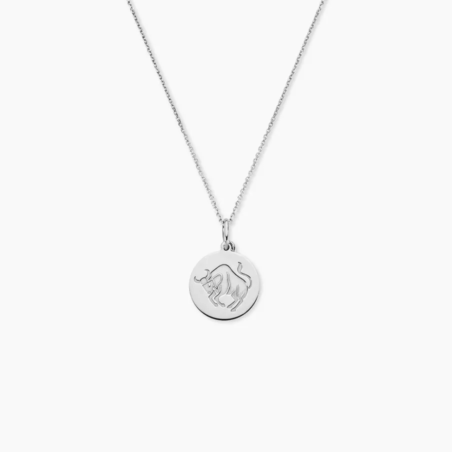 Histoire d'Or Pendentif Zodiaque Rond Argent Blanc
