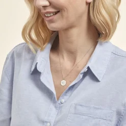 Histoire d'Or Pendentif Zodiaque Rond Argent Blanc