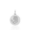 Histoire d'Or Pendentif Zodiaque Rond Argent Blanc