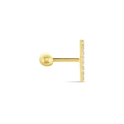 Histoire d'Or Piercing Barak Or Jaune Oxyde De Zirconium