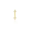 Histoire d'Or Piercing Brigid Or Jaune Oxyde De Zirconium