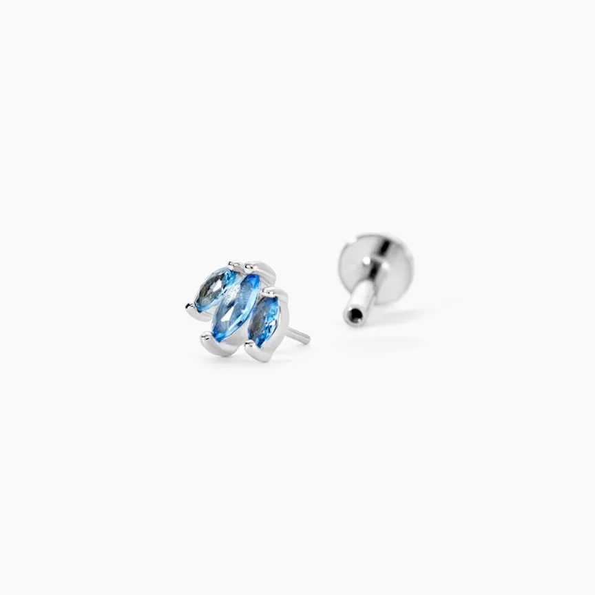 Piercing Cathia Argent Blanc Oxyde De Zirconium-Histoire d'Or Clearance