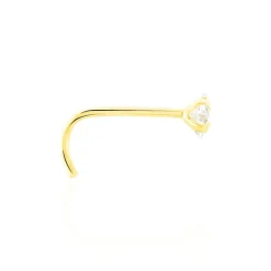 Histoire d'Or Piercing De Nez Fethi Serti Griffe Or Jaune Oxyde De Zirconium