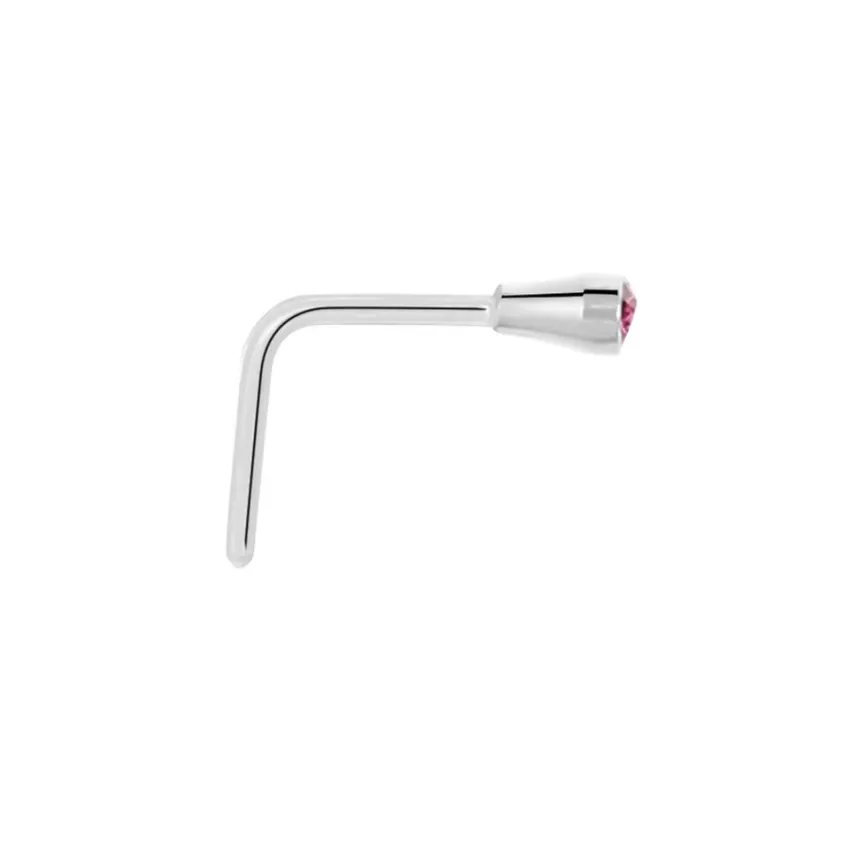 Piercing De Nez Fethi Serti Clos Or Blanc Oxyde De Zirconium-Histoire d'Or Clearance