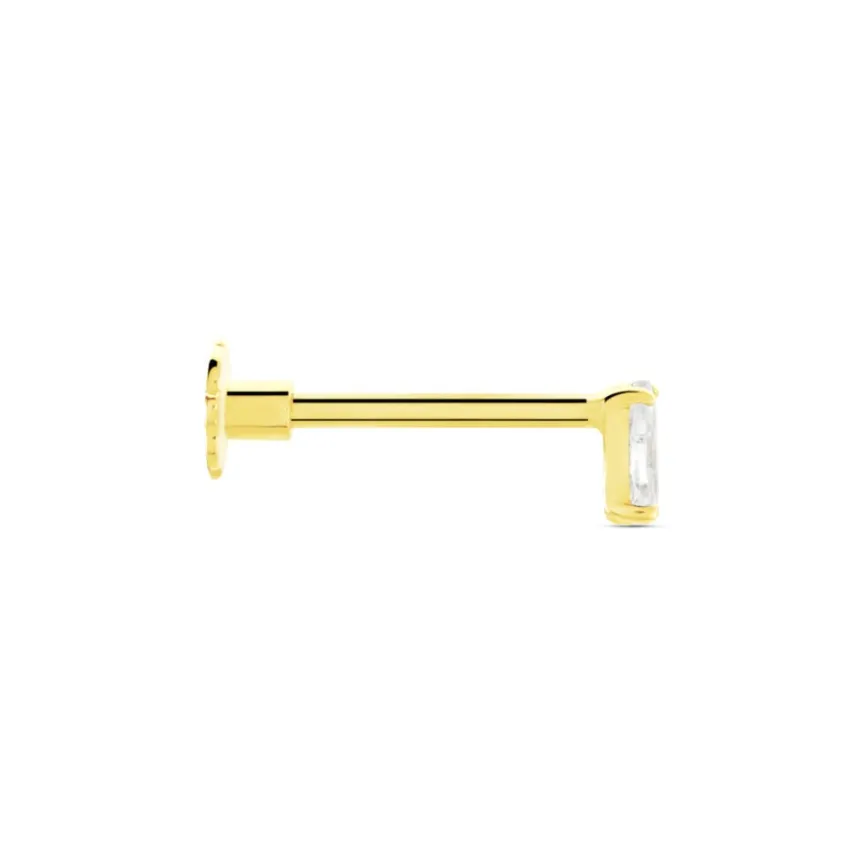 Piercing D'oreille Or Jaune Albiza Oxyde De Zirconium-Histoire d'Or Best