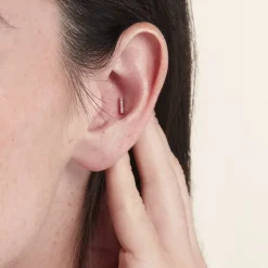 Histoire d'Or Piercing D'oreille Unitaire Argent Percival Oxyde De Zirconium