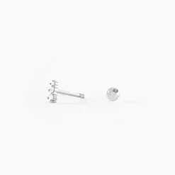 Piercing D'oreille Unitaire Delphie Argent Blanc Oxyde De Zirconium-Histoire d'Or Online