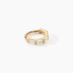 Piercing D'oreille Unitaire Dervila Or Jaune Oxyde De Zirconium-Histoire d'Or New