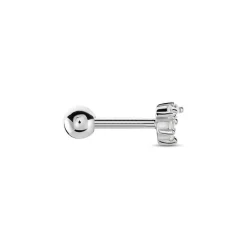 Histoire d'Or Piercing D'oreille Unitaire Nara Argent Blanc Oxyde De Zirconium