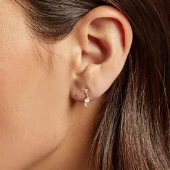 Histoire d'Or Piercing D'oreille Unitaire  Urbana Or Jaune Oxyde De Zirconium