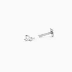 Piercing Dulcy Argent Blanc Oxyde De Zirconium-Histoire d'Or Discount