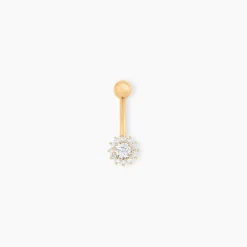 Histoire d'Or Piercing Llyr Or Jaune Oxyde De Zirconium